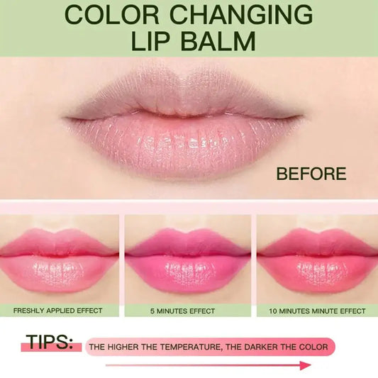 Aloe Vera Color-Changing Lipstick – Hydrating Temperature-Activated Lip Balm