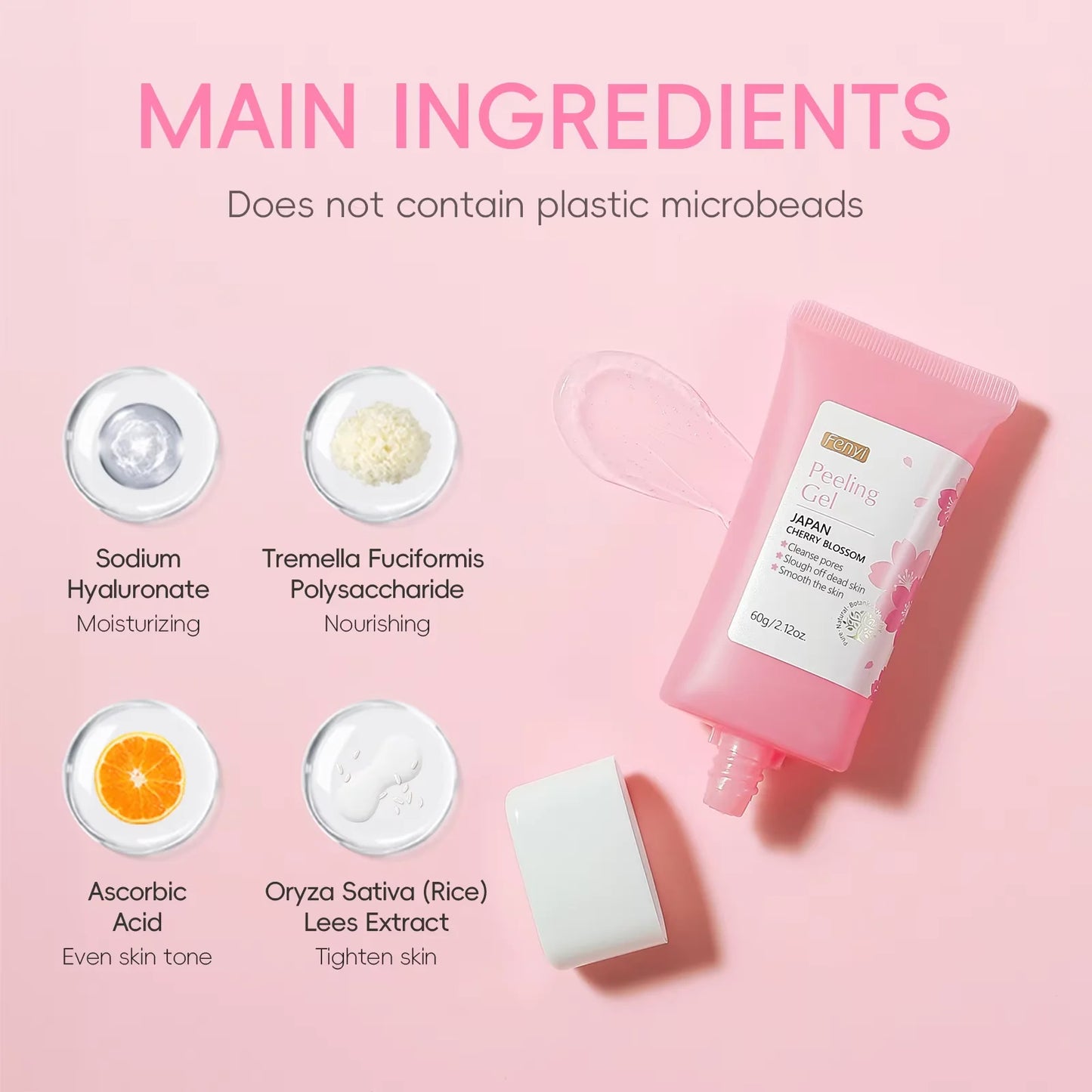 Sakura Exfoliating Peeling Gel – Deep Pore Cleanser