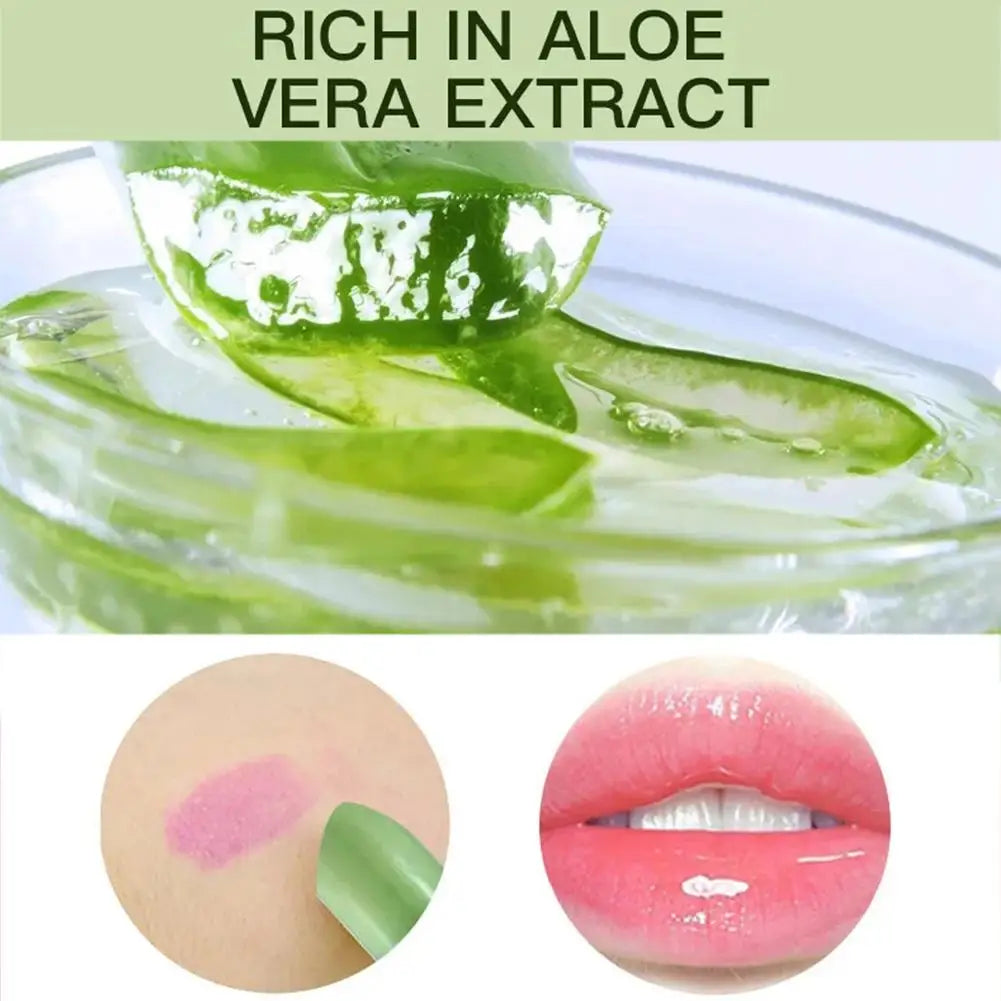 Aloe Vera Color-Changing Lipstick – Hydrating Temperature-Activated Lip Balm