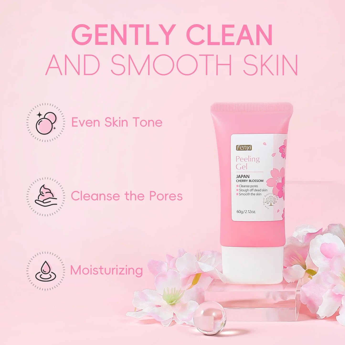Sakura Exfoliating Peeling Gel – Deep Pore Cleanser