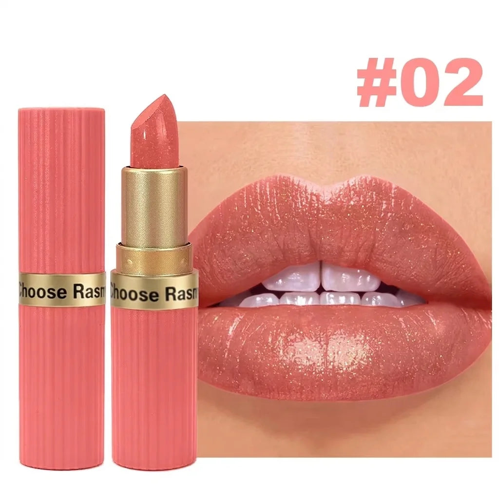 Velvet Glitter Lipstick – Long Lasting Waterproof Matte Lip Color
