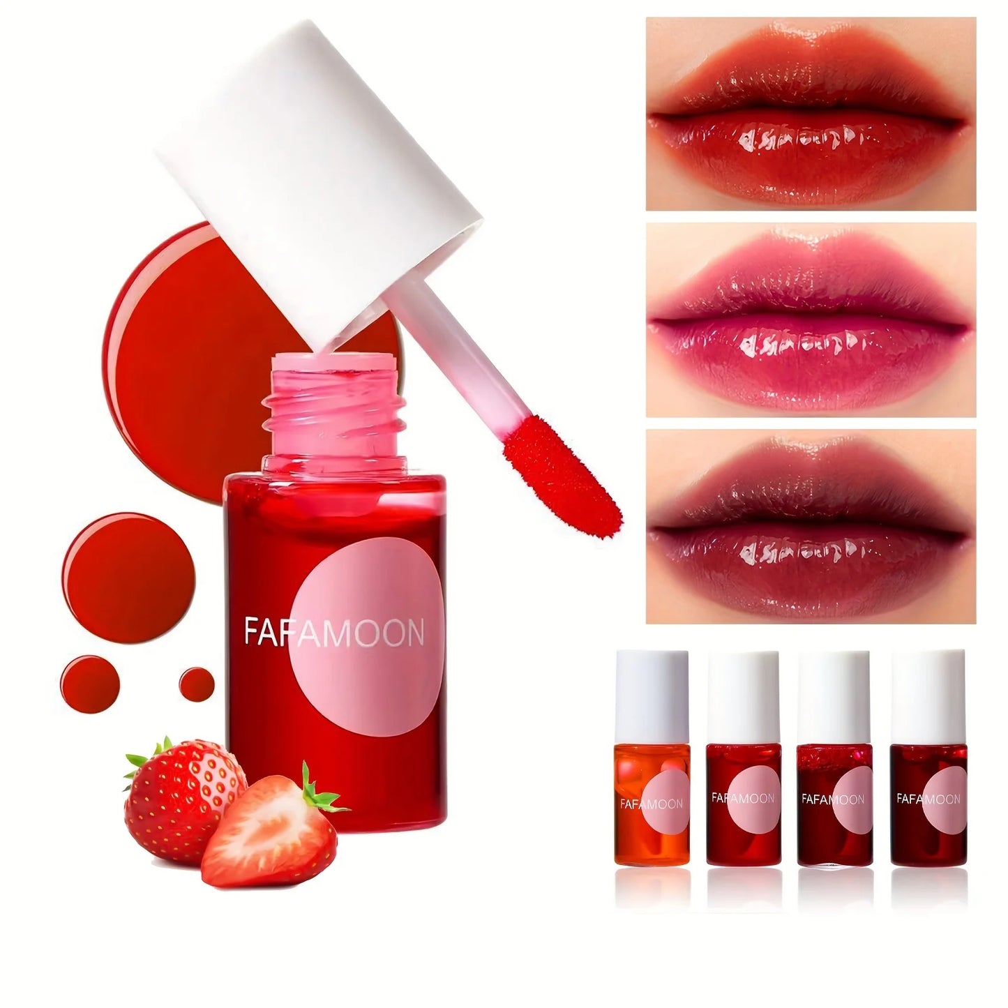Fruity Lip Tint Gloss – Long Lasting Hydrating Lip Color